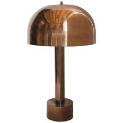 Mid Century Stylish Chrome Dome Desk Lamp By Laurel
