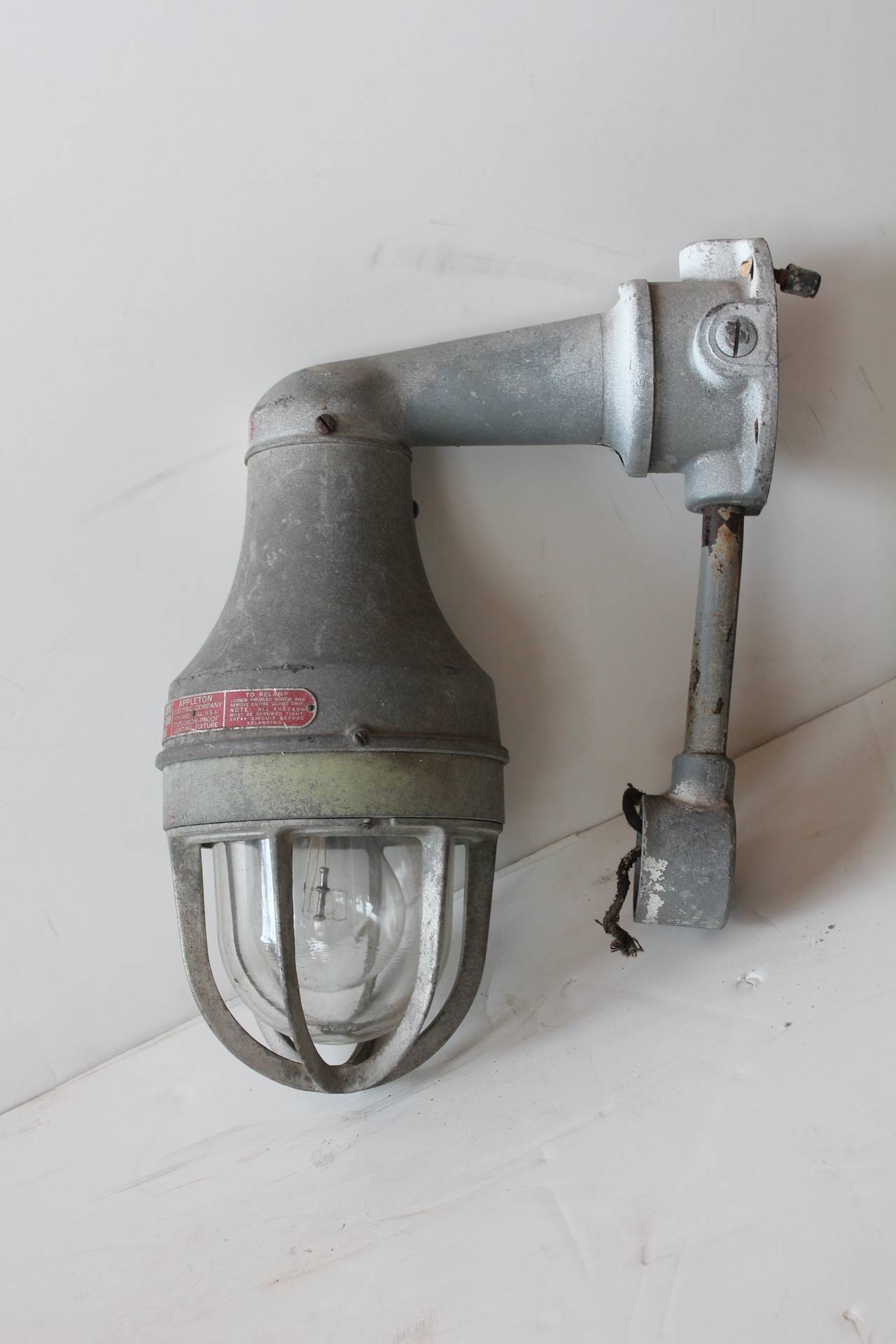 1930's explosion proof industrial wall sconces. * available. Listed price is for each light.