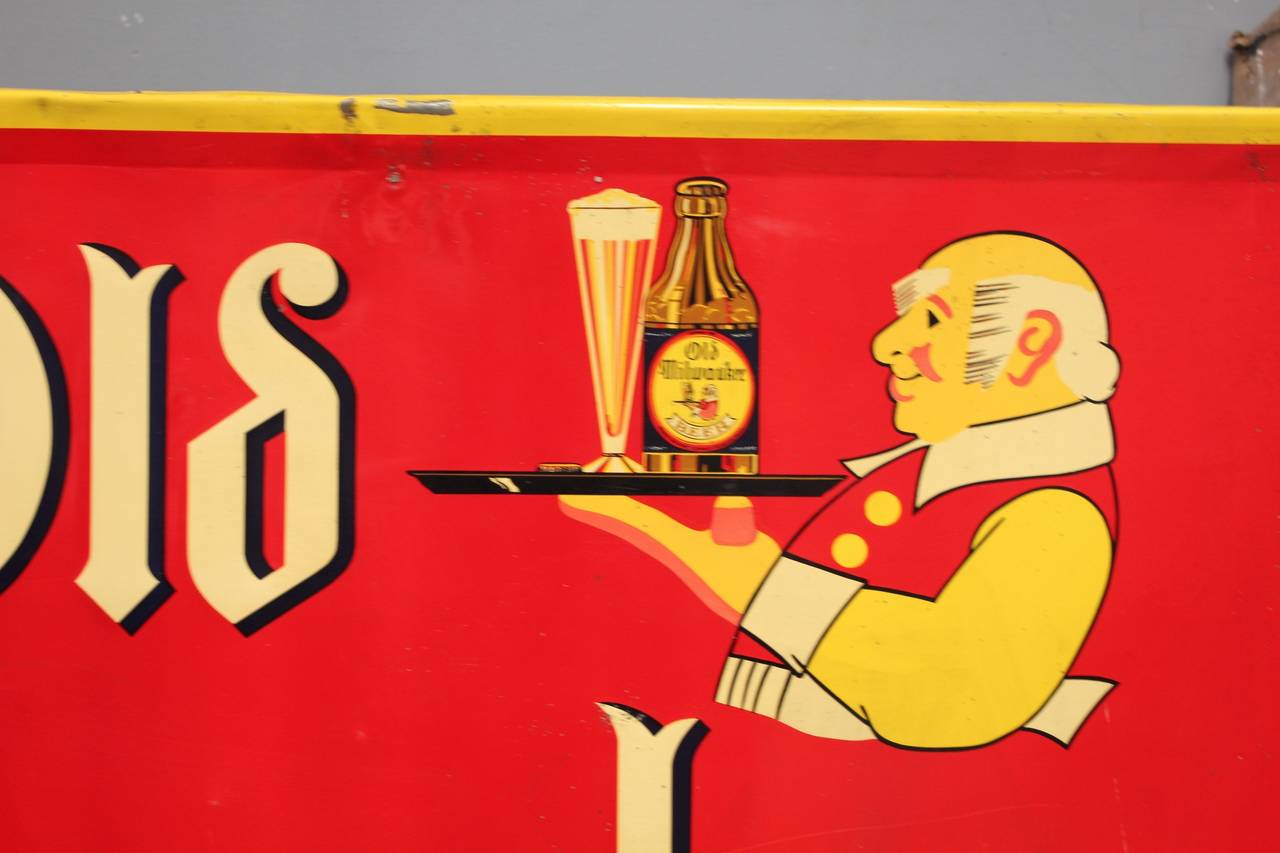 vintage old milwaukee beer sign