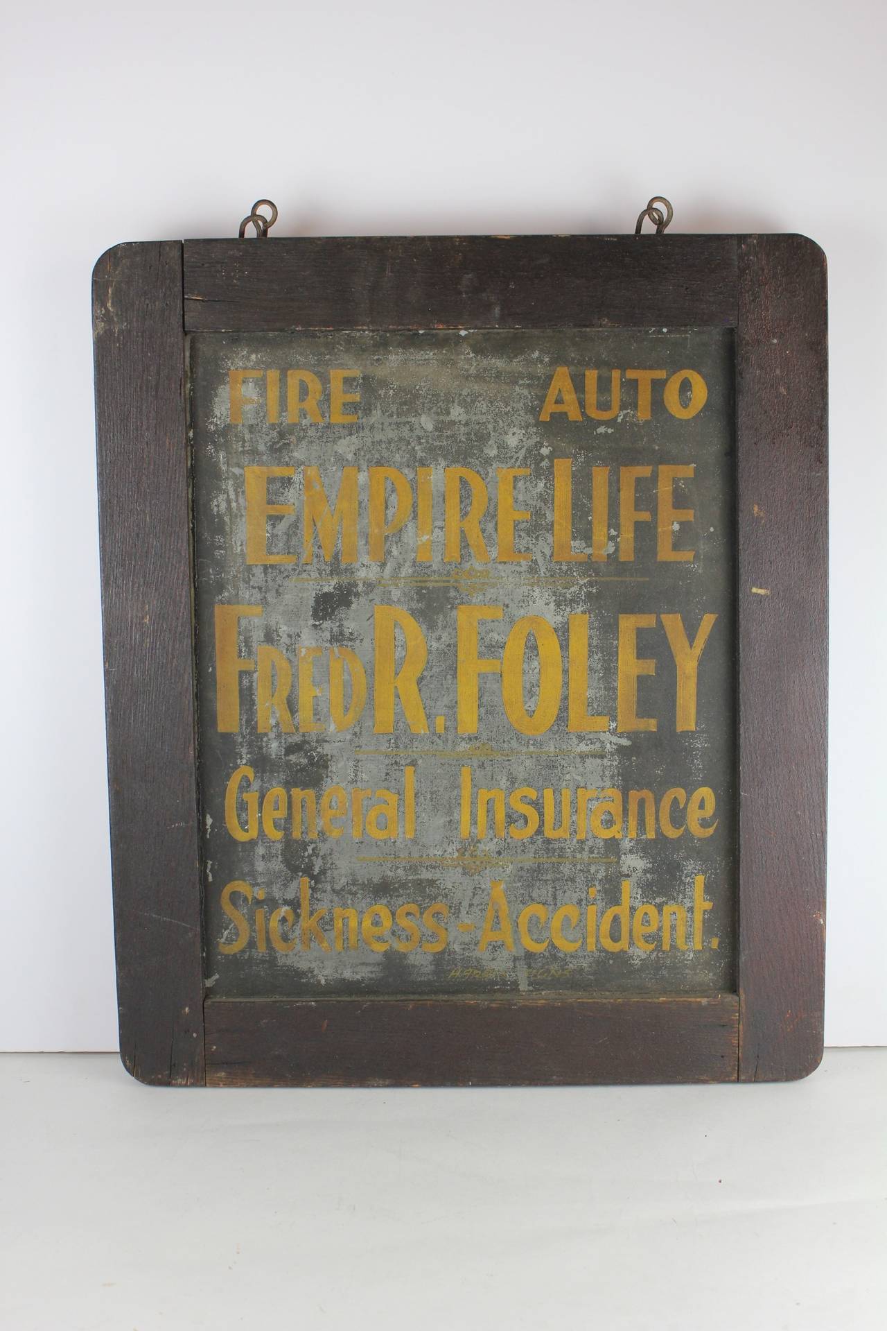 antique tin signs