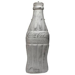 Vintage 1930s Metal Coca Cola Bottle Sign
