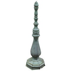 Tall Antique Copper Roof Finial