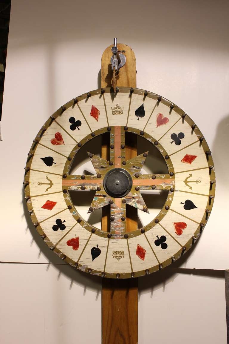Vintage Game Wheel at 1stDibs
