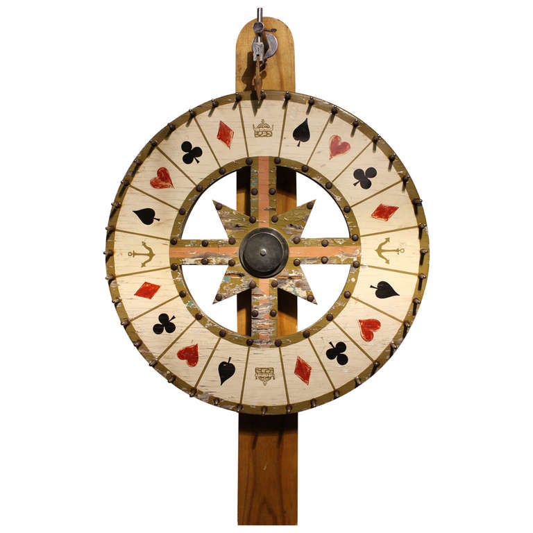 Vintage Game Wheel at 1stDibs