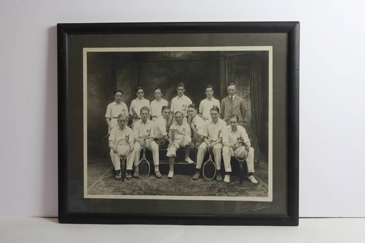Antique Photo of the Junior Tennis Players