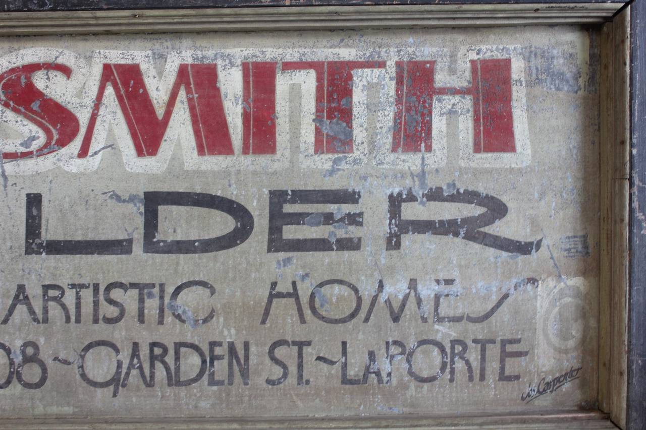 Early 1900's Tin Advertising Sign 