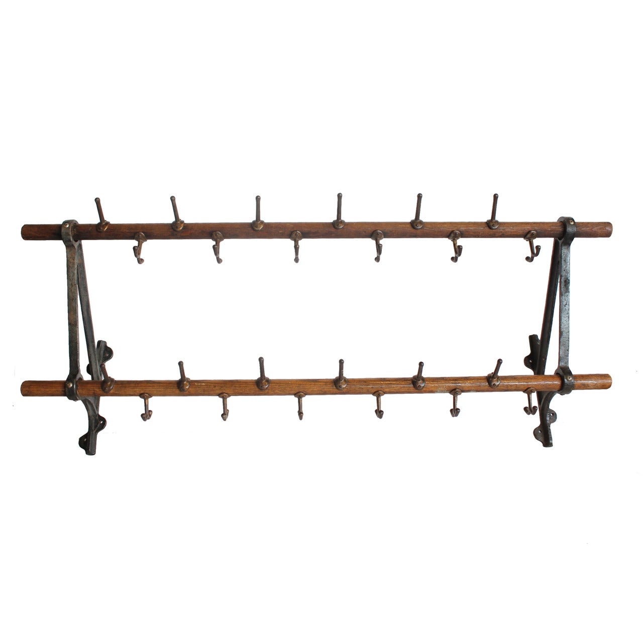 1920s Train Station Coat and Hat Rack