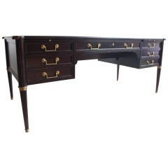 Vintage Original Classical Style Over Sized Desk By Baker