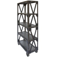 Industrial Style Metal Etagere, 4 available