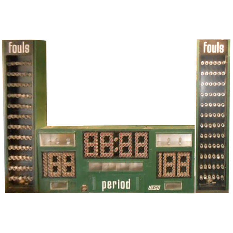 Over sized Vintage Scoreboard at 1stdibs