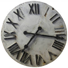 Antique Tin Clock Face