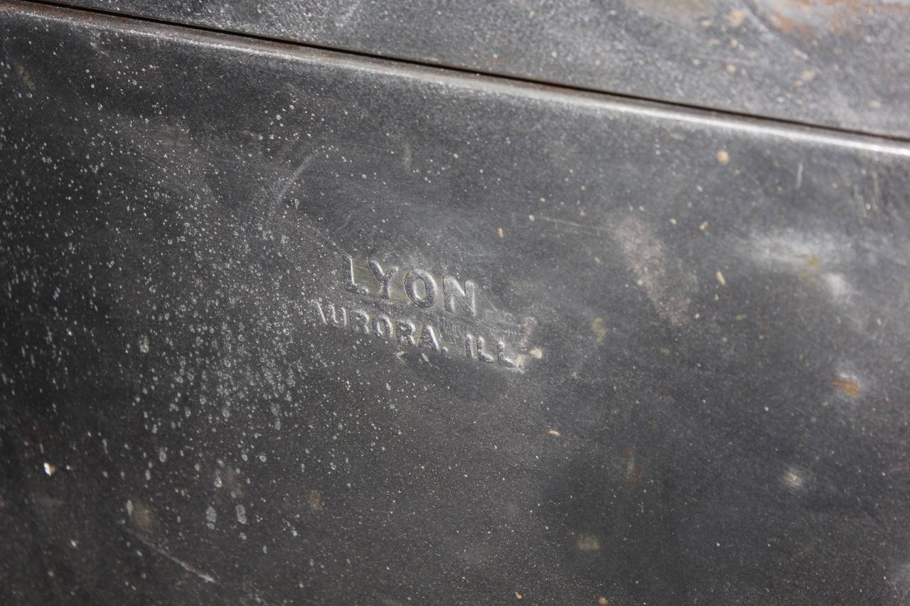 Mid-20th Century 1940s American Industrial Metal Side Tables by Lyon Co