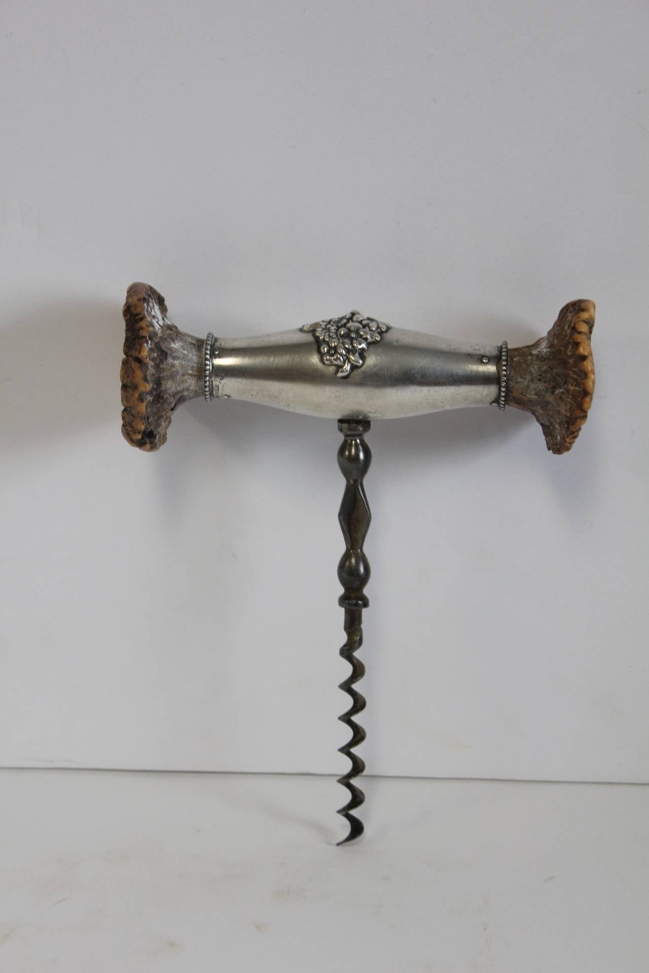 1900s American Sterling and Horn Corkscrew