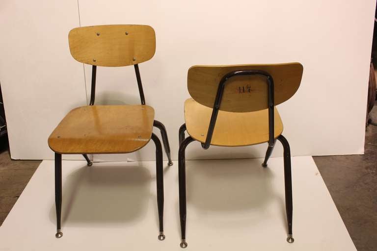 American Mid Century School Chairs