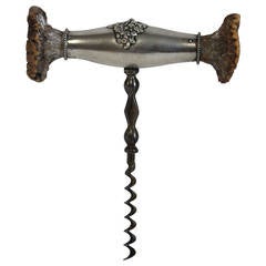 1900s American Sterling and Horn Corkscrew