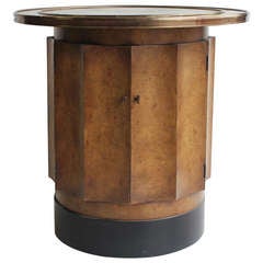 Baker Style Mid Century Round Accent Table