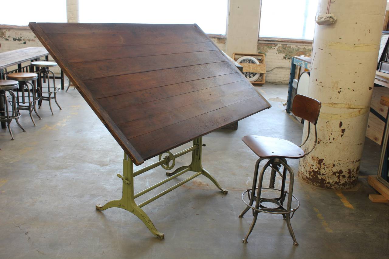 20th Century Antique American Drafting Table