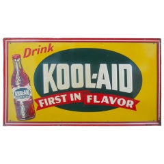 1930's American Embossed  Metal Kool-Aid sign