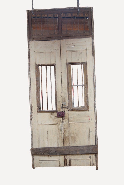 1800's French Ornate wooden double doors
