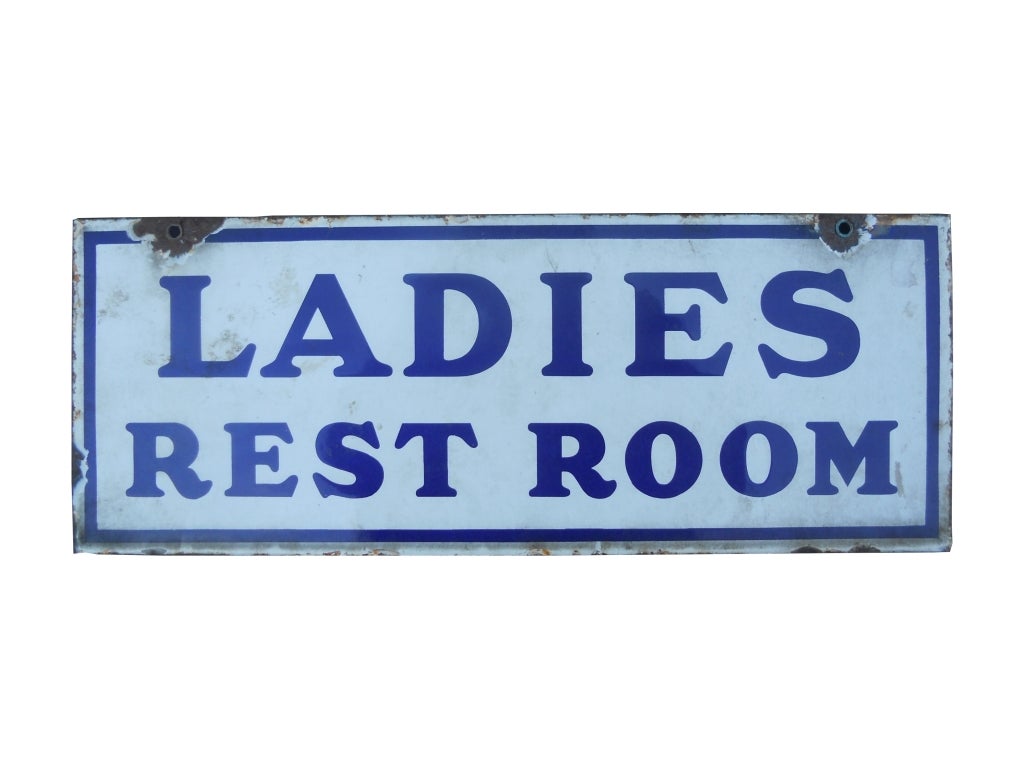 1920's Double Sided Porcelain Over Metal sign