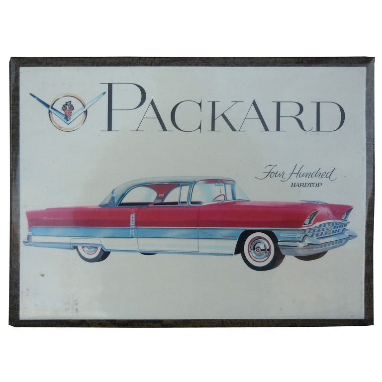 Rare 1956 Packard 400 Hardtop Showroom Celluloid Advertisement For Sale