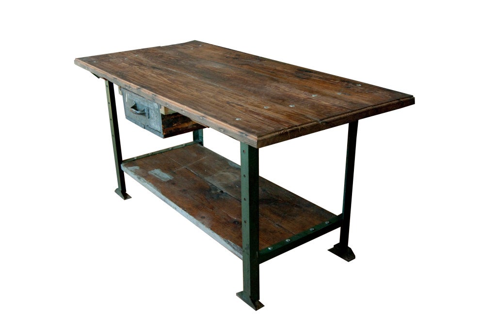 1930's American Industrial Work Table