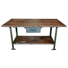 1930's American Industrial Work Table