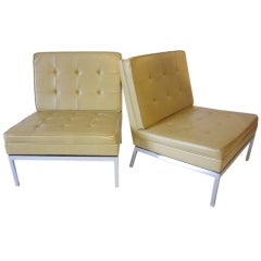 Knoll Leather Lounge Chairs