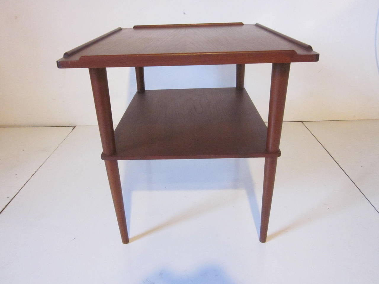 Arne Hovmand-Olsen Danish Teak Wood Side Table In Good Condition In Cincinnati, OH