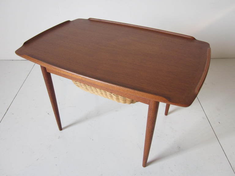 Danish Sewing/ Side Table