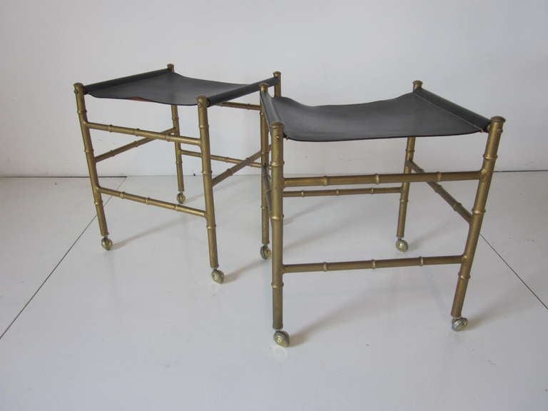 Leather Sling Stools