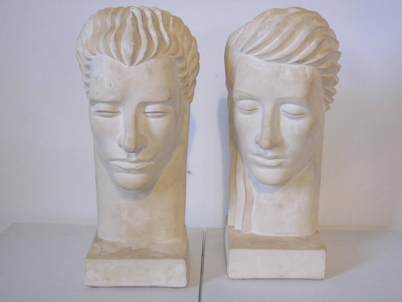 20th Century Art Deco Styled Busts