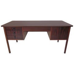Rosewood And Walnut Desk