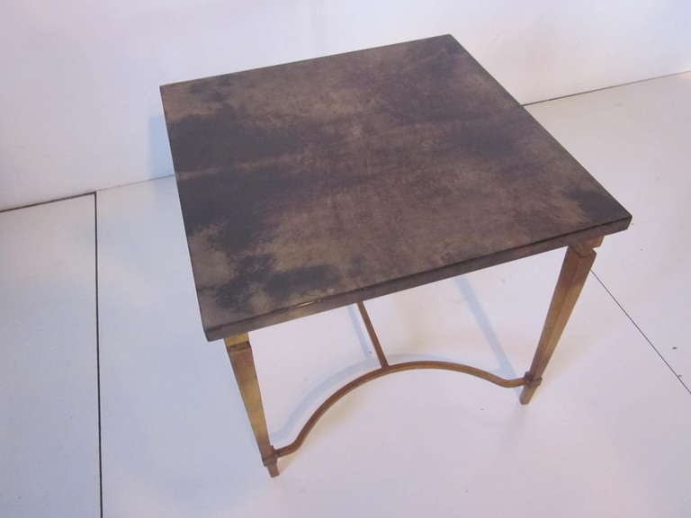 Mid-Century Modern Aldo Tura Goatskin Side Table