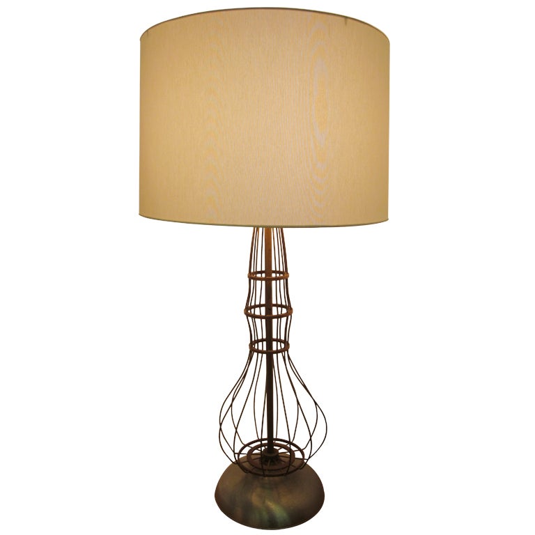 Brass / Aluminum Table Lamp by Haws Drinking Fountain Co. 