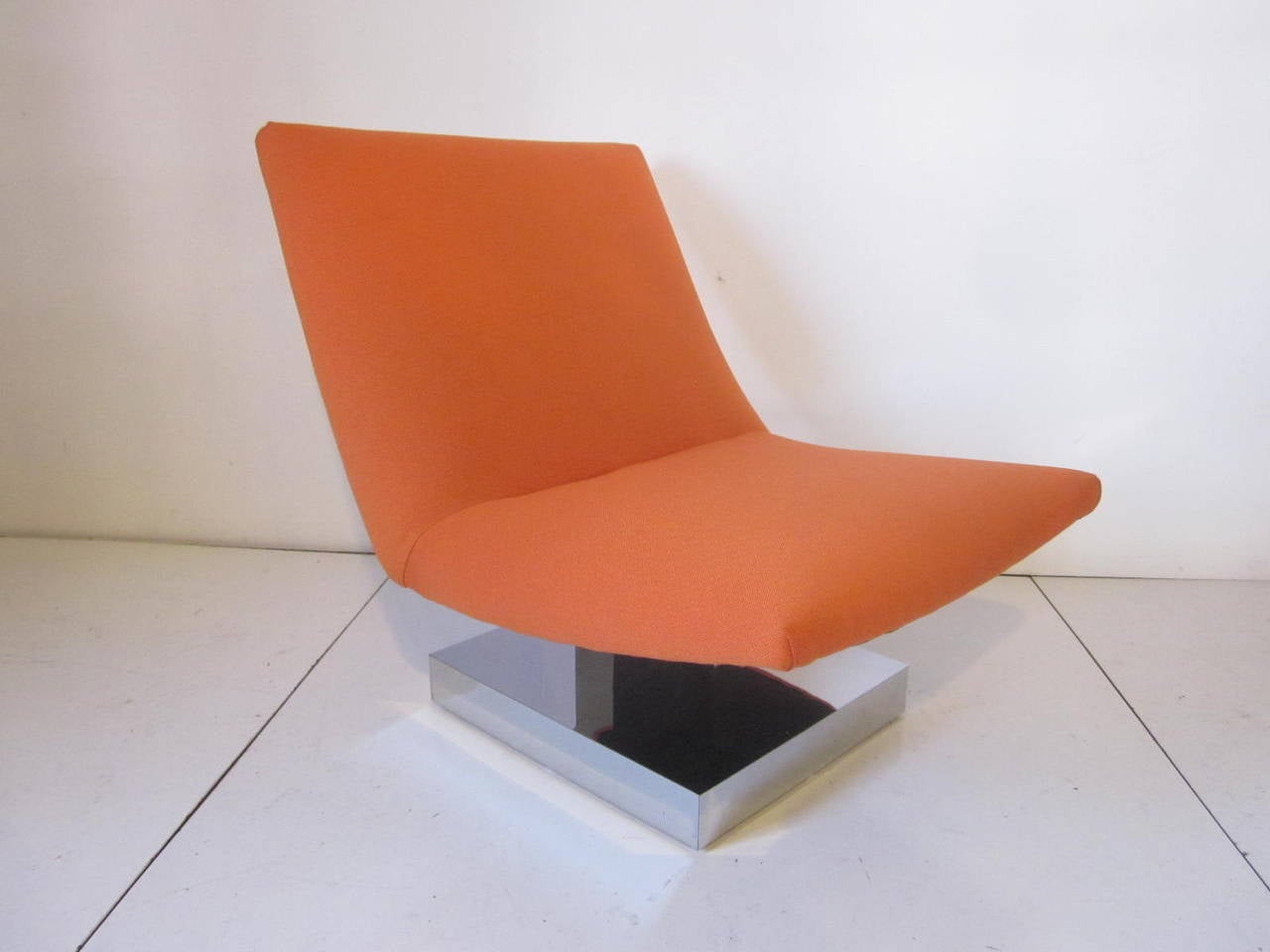 American Milo Baughman Styled Lounge Chair