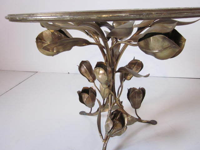 Mid-20th Century Gilt Metal Occassional Table