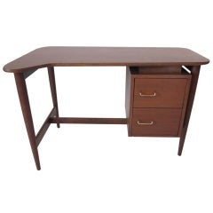 Vintage Mid Century Walnut Desk