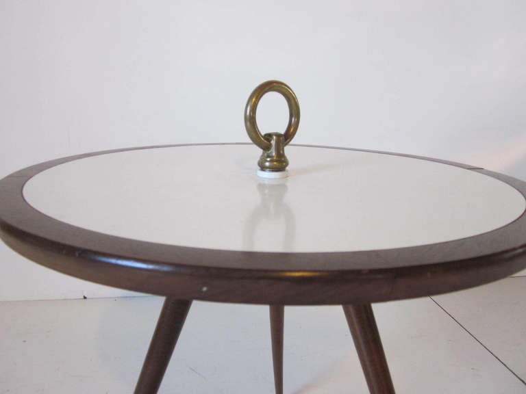 American Mid Century Tri Pod Based Side Table