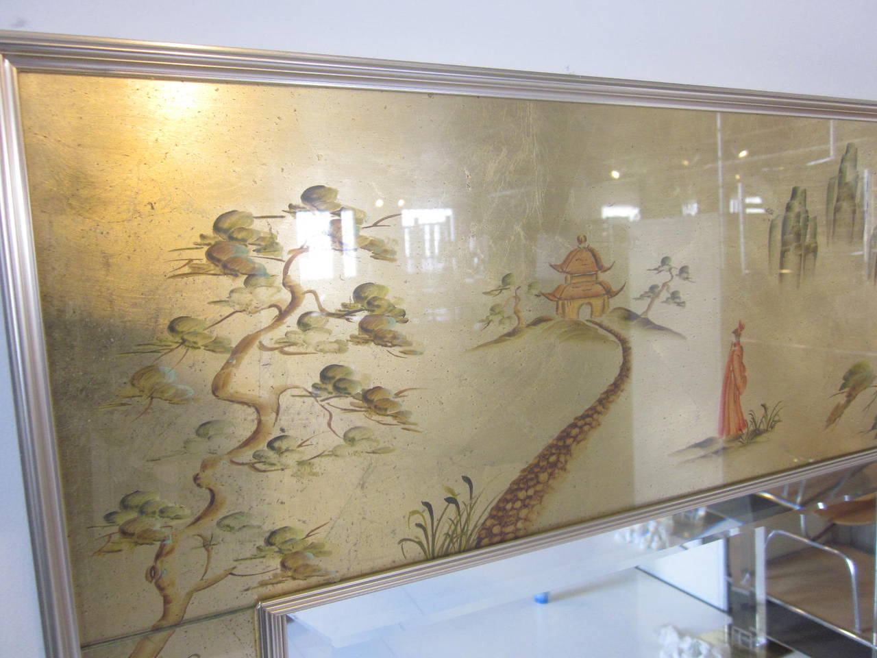 American La Barge Chinoiserie Mirror