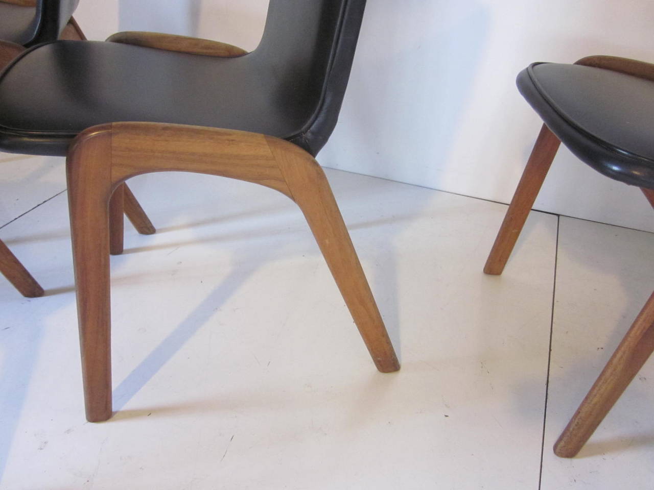 Walnut Adrian Pearsall Style Dining Chairs