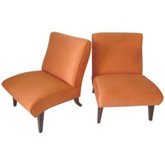 Vintage Slipper Chairs in the Manner of Grosfeld House