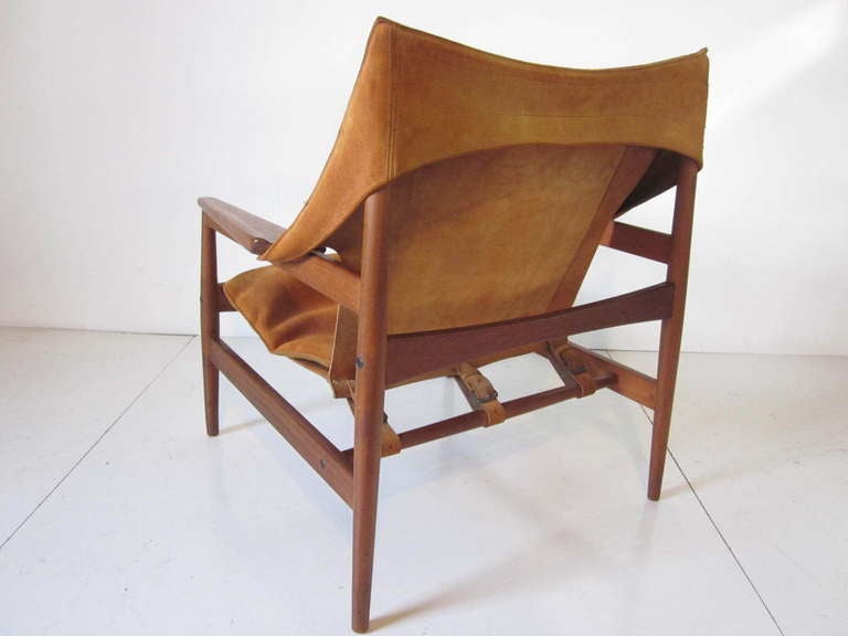 Mid-Century Modern Danish Sling Lounge Chair