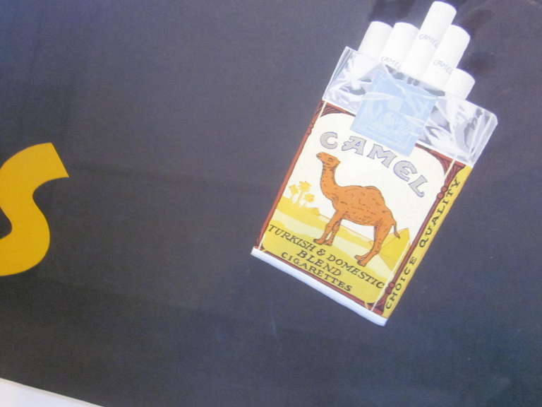Art Deco Lee Greenwell Original Artwork Camel Cigarette Advertisment 