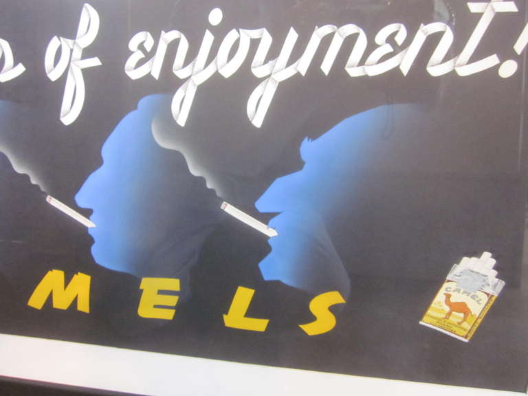 Lee Greenwell Original Artwork Camel Cigarette Advertisment  In Excellent Condition In Cincinnati, OH