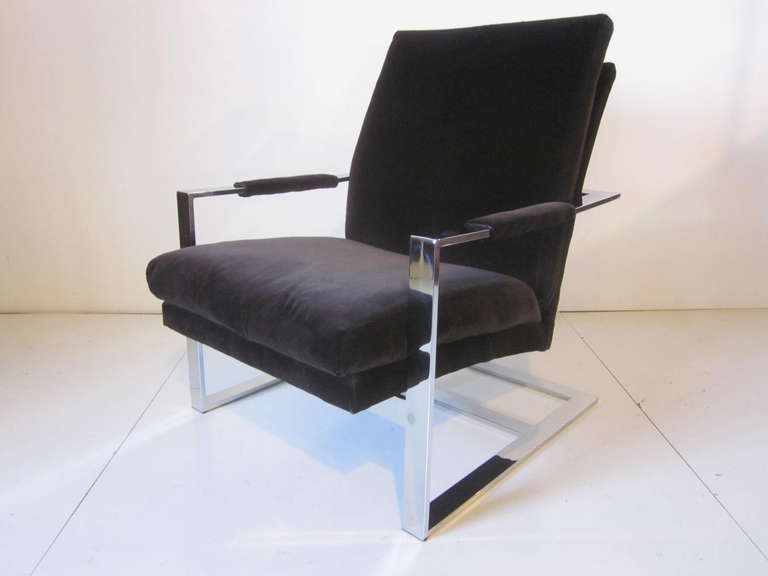 Milo Baughman Lounge Chair Used in the Miles Davis movie 