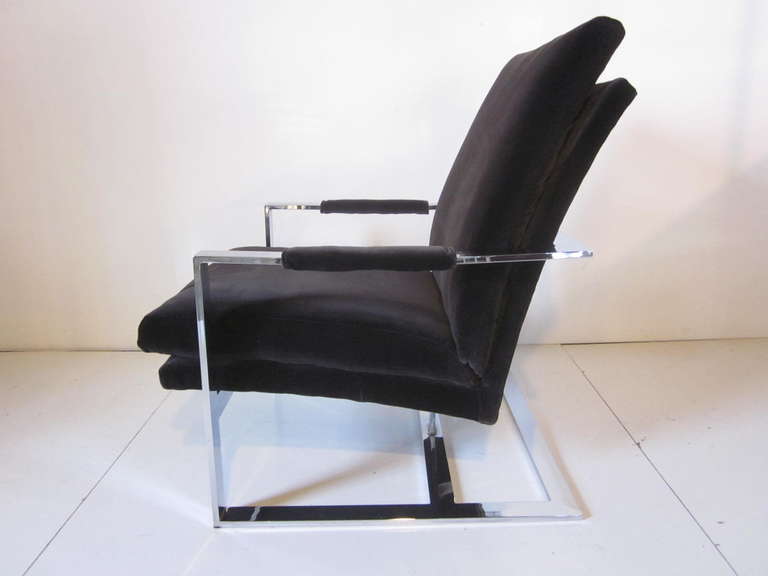 Modern Milo Baughman Lounge Chair Used in the Miles Davis movie 