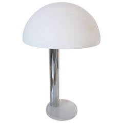 Lucite and Chrome Cauchois Lamp