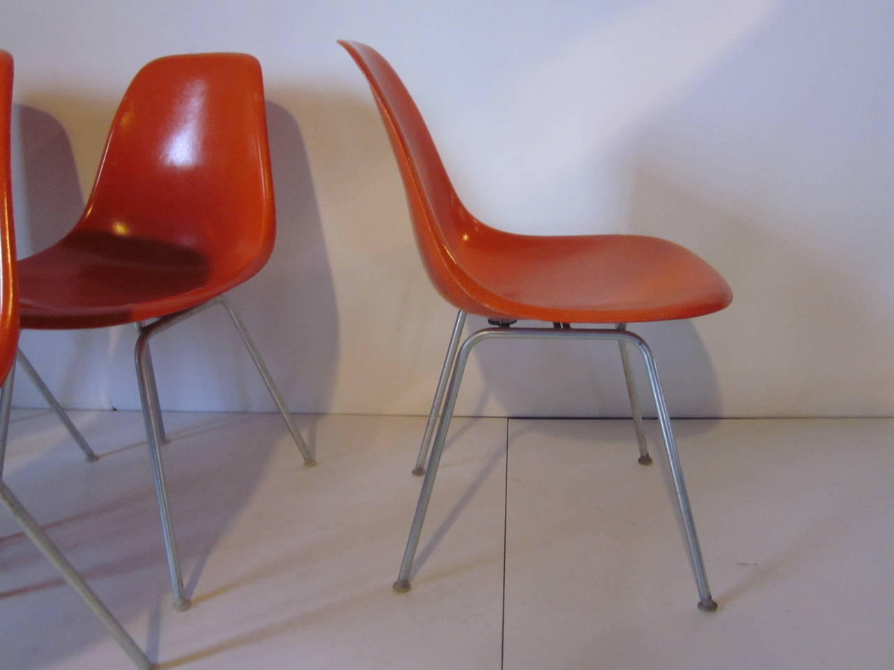 Mid-Century Modern Eames Herman Miller Side Chairs