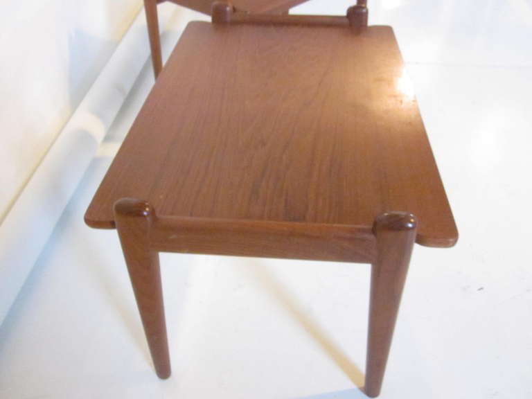 Mid-20th Century Teak Wood Side Tables